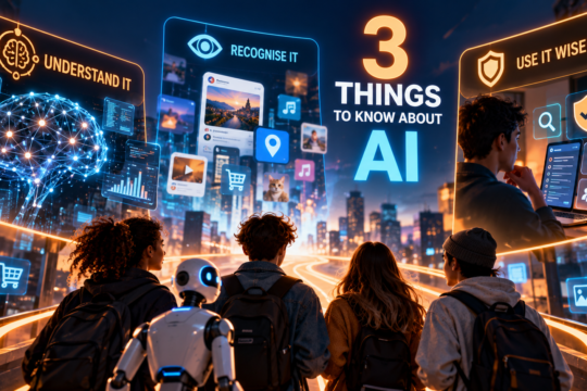 Young people exploring key concepts for understanding and using AI responsibly