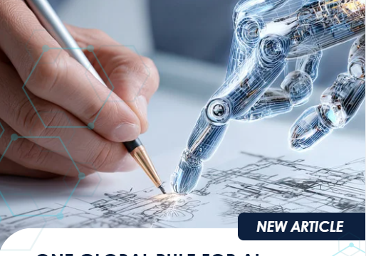 Human and robotic hands drawing together for AI development