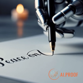 Robotic handwriting with a pen